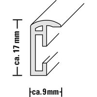 Hama rámeček plastový Galerie Madrid, černá, 23x45 cm/3