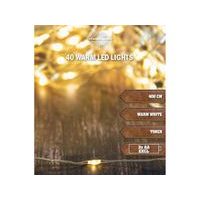 SVENSKA LIVING ŘETĚZ SVĚTELNÝ 40LED S ČASOVAČEM 4M_hamashop