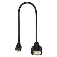 Hama USB kabel typ A-B, 3m, šedý, blistr