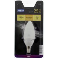 Xavax LED Bulb, E14, 250lm replaces 25W, candle bulb, warm white