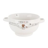 Miska NEKONEČNÁ LÁSKA kočka s uchy pr. 14 cm