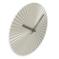 hodiny d30cm, ČERNÉ, stříbrný rám (HA44-51), sklo