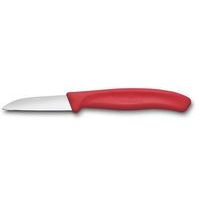 nůž 6cm loupací SWISS Classic červený, NR/plast