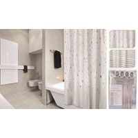 závěs 180x180 PEVA koupel. 2dekory krémové