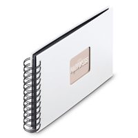 Hama album klasické spirálové FINE ART 24x17 cm, 50 stran, bílá, černé listy