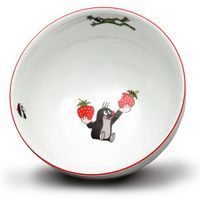 miska d14,5cm VITAL- KRTEK a jahody, dětská, porcelán