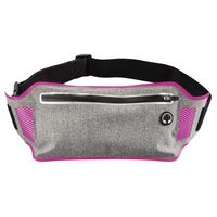 Hama Running Sports Hip Pouch for Smartphones, grey/pink