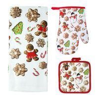 TORO SET KUCHYŇSKÝ-RUKAVICE,CHŇAPKA,UTĚRKA PERNÍČKY_hamashop