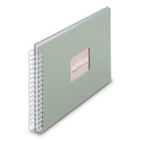 Hama album klasické spirálové FINE ART 28x24 cm, 50 stran, sage, bílé listy