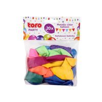 TORO BALÓNKY METAL 23CM, 20KS, ASSORT_hamashop