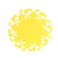 TORO PROSTÍRÁNÍ VELIKONOČNÍ KULATÉ 33CM PLSTĚNÉ ASSORT_hamashop