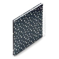 Hama album klasické spirálové FINE ART 24x17 cm, 50 stran, kamenná šedá, bílé listy