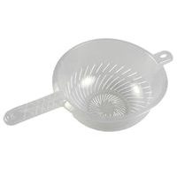 cedník d24x11cm s rukoj., transparent, plast