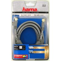 Hama SAT kabel F-vidlice - F-vidlice, 1,5 m, kolmé konektory 95 dB, 3*