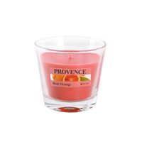 Provence SVÍČKA VE SKLE 140G, ČERVENÝ POMERANČ_hamashop