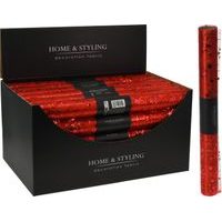 látka DECO FABRIC 28x150cm, vánoční ČERVENÁ