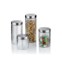 KELA Dóza na potraviny skladovací Aurelia sklo 6,5cm 15,5cm 0,7l KL-12640