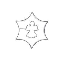 Vykrajovačka hvězda oblá s andělem