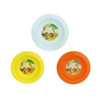 talíř d17,3cm hlub. DŽUNGLE IML, bílý, oranž, žlutý, dětský, plast