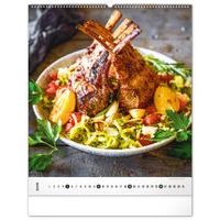 Nástěnný kalendář Gourmet 2025, 48 × 56 cm