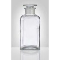 dóza-prachovnice 250ml-čtv.čirá, zabr.víko, sklo