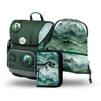 BAAGL SET 3 Ergo Dino: aktovka, penál, sáček