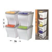 koš odp.4x20l POKER, tříděný odp.