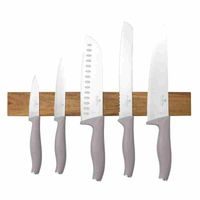 BERLINGERHAUS Sada nožů s magnetickým držákem z akátového dřeva 6 ks Taupe Collection BH-2946