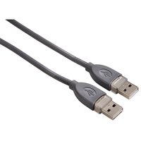 Hama USB kábel typ A-A, prepojovací, 1,8 m, šedý, blister