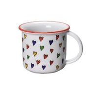 hrnek 100ml TINA - SRDÍČKA, linka, čes.porcelán