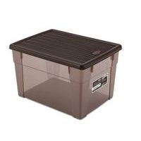 box 20,0l+víko 39x29x24cm hnědý ELEGANCE-XLhigh