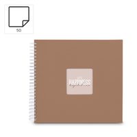 Hama album klasický špirálový FINE ART 28x24 cm, 50 strán, kivi, biele listy