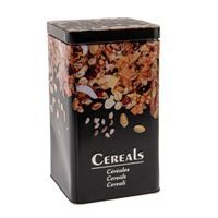 dóza plech. 10x10x17,5cm, CEREALS, na cereálie