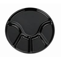 KELA Fondue talíř ANNELI černá 21,5 cm KL-67404