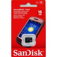 SanDisk MicroSDHC Card 16 GB class 4
