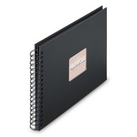 Hama album klasické spirálové FINE ART 28x24 cm, 50 stran, nová černá, černé listy