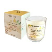 Provence SVÍČKA VE SKLE VANILKA S VŮNÍ DOMOVA7.5X8.5CM 158G_hamashop