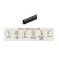 brčko d 6mm, 21cm, 60ks, CHARCOAL BLACK, ECO 100%rec.