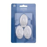 háček- 3ks-TRANSPARENT, 5cm, samolep., plast
