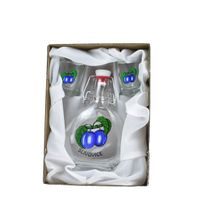 láhev 0,2 l Bocksbeutel+2x odl. 30ml ŠVESTKA, DB