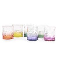 sklen. 340ml, 6ks, RCR BRILLANTE, barev.dno, whisky, voda, DB