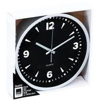 ARTICASA Nástěnné hodiny 20 cm černá / stříbrná ED-224295seda