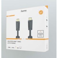 Hama HDMI kábel vidlica - vidlica, otočné vidlice (2 osi), pozlátený, 3*, 3 m