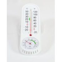 teploměr + vlhkoměr 22x6,5cm, -20°C+50°C, plast