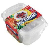 heidrun SADA 3 KS PLASTOVÝCH OBDÉLNÍKOVÝCH DÓZ Á 1,2L_hamashop