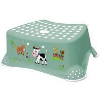 taburetka 40x28,v.14cm, sever.zelená-FUNNY FARM, plast