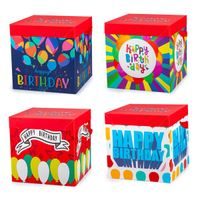 TORO KRABICE DÁRKOVÁ SE STUHOU 22X22X22CM 4ASSORT_hamashop