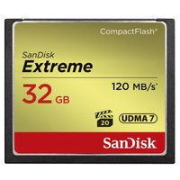 SanDisk Extreme CF 32 GB 120 MB/s zápis 85 MB/s UDMA7