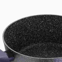 BERGNER Pánev s mramorovým povrchem a poklicí GOURMET 24 cm nerez BG-9846-MM