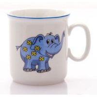 hrnek 160ml DĚTSKÝ-SLONÍK modrý, čes.porcelán